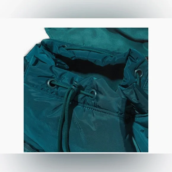 Summer & Rose, Puffer Backpack, Puffer Bag, Emerald Green - Picture 4 of 8